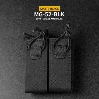 Tasca portacaricatori Wosport DPMP Double 9mm — Nero-Wosport-