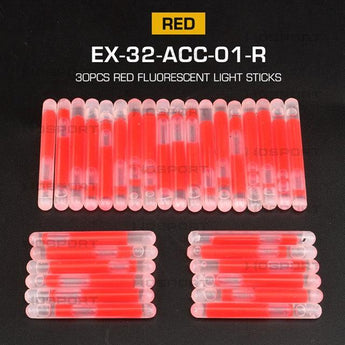 Fluorescent mini lightsticks - RED - 30PCS-Wosport-