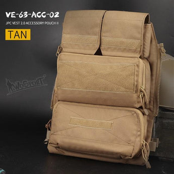 Back panel Wosport JPC Accessory Bag II — TAN-Wosport-