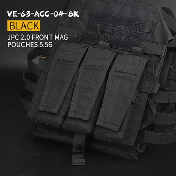JPC vest 2.0 front accessory package 5.56 triple package - Black-Wosport-
