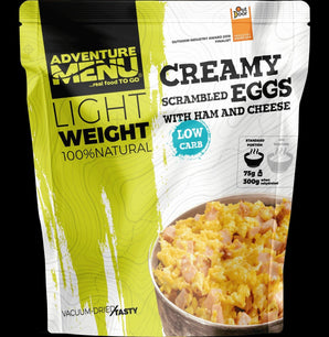 Razione Adventure Menu Lightweight Creamy Scrambled Eggs with Ham and Cheese 400 g-Adventure Menu-