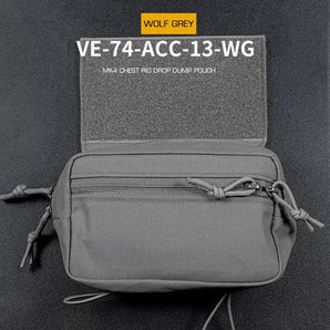 Dump pouch Wosport MK4 Chest Rig Drop Dump Pouch — Grigio-Wosport-