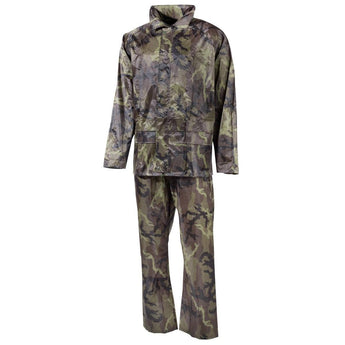 Rain Suit, 95 CZ camo, polyester-MFH-S-