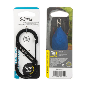 Moschettone doppio Nite Ize S-Biner Stainless Steel #4 — Nero-NITE IZE-