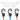 SlideLock Carabiner Bungee- blue-NITE IZE-