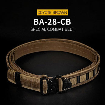 Special Ops shooting belt w/ Molle - Coyote-Wosport-