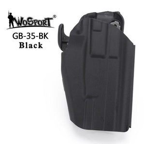Universal belt holster GB35 Full size (Glock 17, P226, M92F) - Black-Wosport-