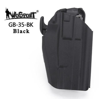 Universal belt holster GB35 Full size (Glock 17, P226, M92F) - Black-Wosport-