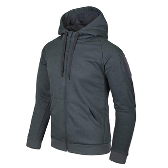 URBAN TACTICAL HOODIE (FullZip) - Melange Black / Grey-HELIKON-XS-
