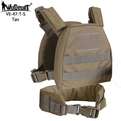WST Child Tactical Vest - TAN-Wosport-XS-
