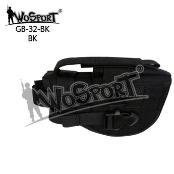 WST Universal holster with magazine pouch - Black-Wosport-