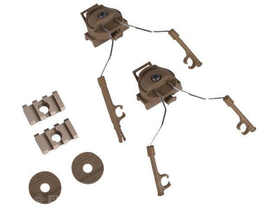 Z Tactical Helmet Rail Adapter Set for COM 1 / 2 Headset ( TAN )-Z-Tactical-