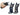 Stun gun ESP SCORPY MAX con spray al peperoncino — Nero