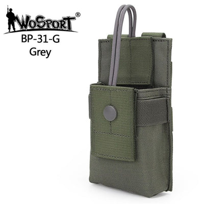 MOLLE Small Radio Pouch - Grey-Wosport-