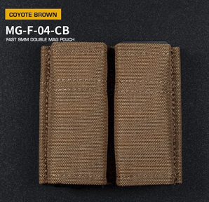 FAST Type Double 9mm Magazine Pouch - Coyote-Wosport-
