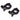 M10 Mount Rings 25.4mm / 30mm - Black Mounts Aim-O