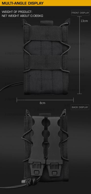 WST Tactical HS Single Mag Poch Support Mag Porteur MOLLE Top Ouvert WST Tactical HS Single Mag Poch Support Mag Porteur MOLLE Top Ouvert