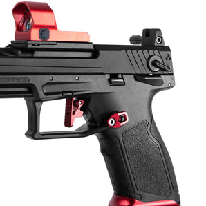 Leva espulsore caricatore NOVRITSCH TP22 Speed Mag Release CNC — Rosso-NOVRITSCH-