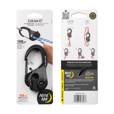 CamJam XT(TM) Aluminum Rope Tightener, black - large-NITE IZE-