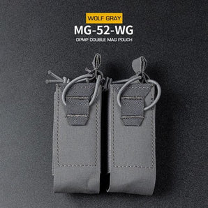 Tasca portacaricatori Wosport DPMP Double 9mm — Grey-Wosport-