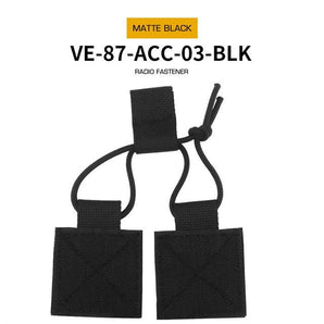 Tasca utility Wosport con elastico e chiusura velcro — Nero-Wosport-