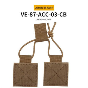 Fastener with velcro for open pouch - Coyote-Wosport-