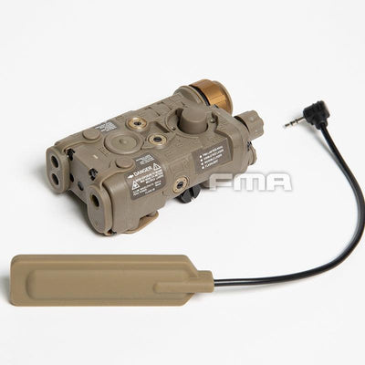FMA LAB PEQ-NGAL Upgrade version (LED flashlight with IR cap, red/IR laser) - Tan (FDE)-FMA-