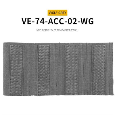 MK4 Chest Rig MP5 Magazine Insert - Grey-Wosport-