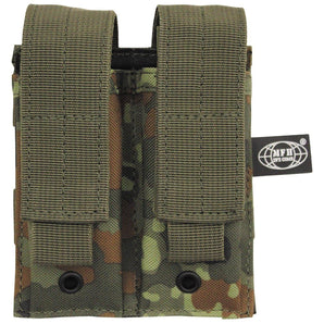 Tasca portacaricatori MFH Double MOLLE — Flecktarn-MFH-