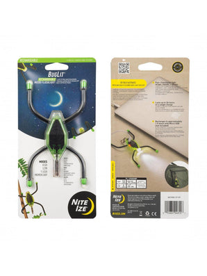 Lampada Nite Ize BugLit Ricaricabile — Lime Black-NITE IZE-