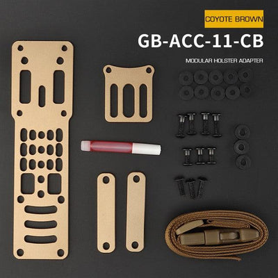 Fondina Wosport Modular Aluminium Holster Platform Adapter — TAN-Wosport-